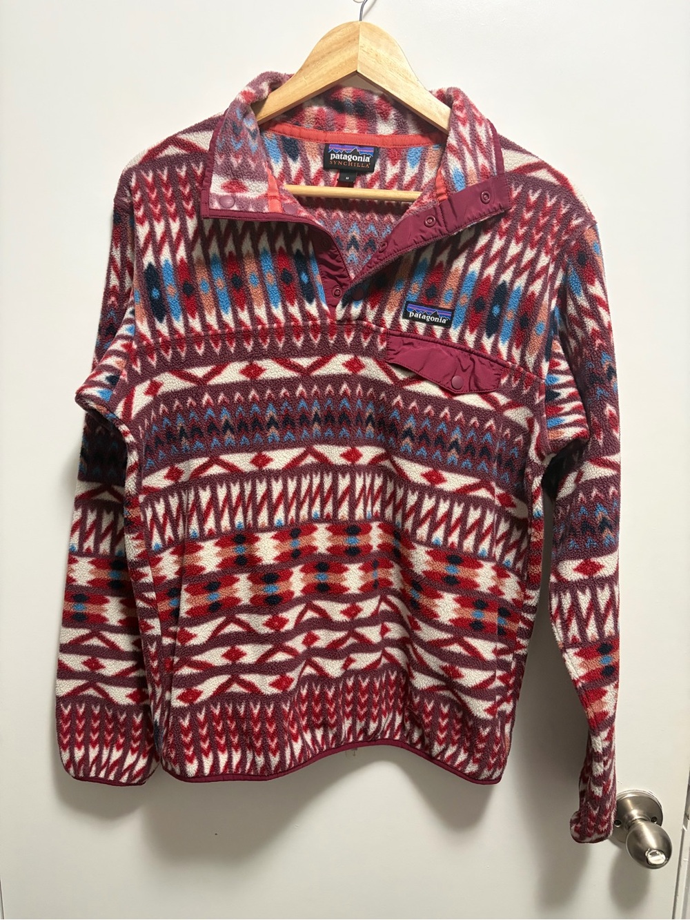 Patagonia Women's Lightweight Synchilla® Snap-T® Pullover Kuta Klash Size Medium